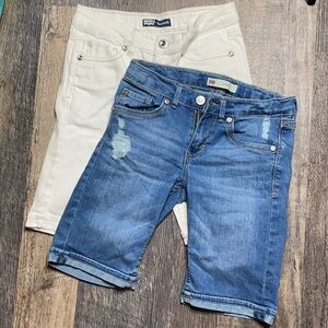 Levi’s Lot of Two Denim Bermudas Shorts Sz 10